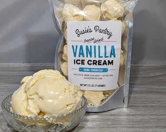 Freeze Dried Vanilla Ice Cream (Small Pouches)