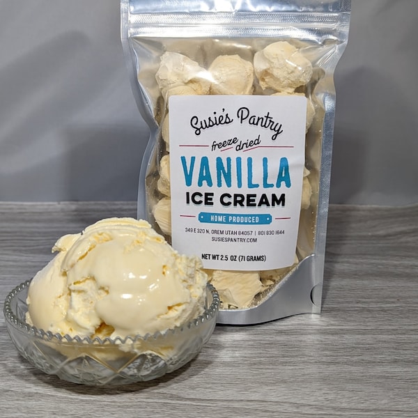Freeze Dried Vanilla Ice Cream (Small Pouches)