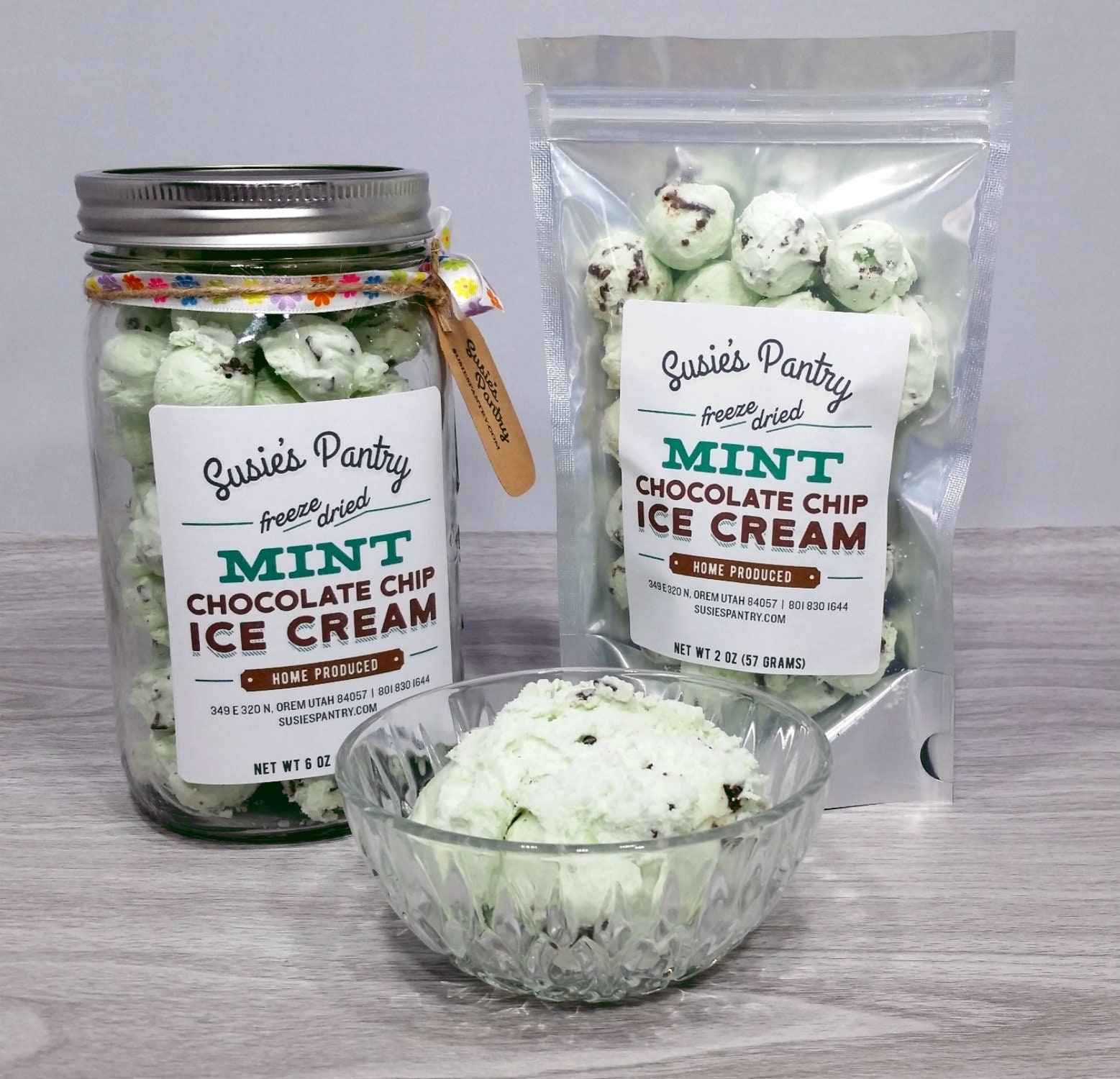 Freeze Dried Mint Chocolate Chip Ice Cream!
