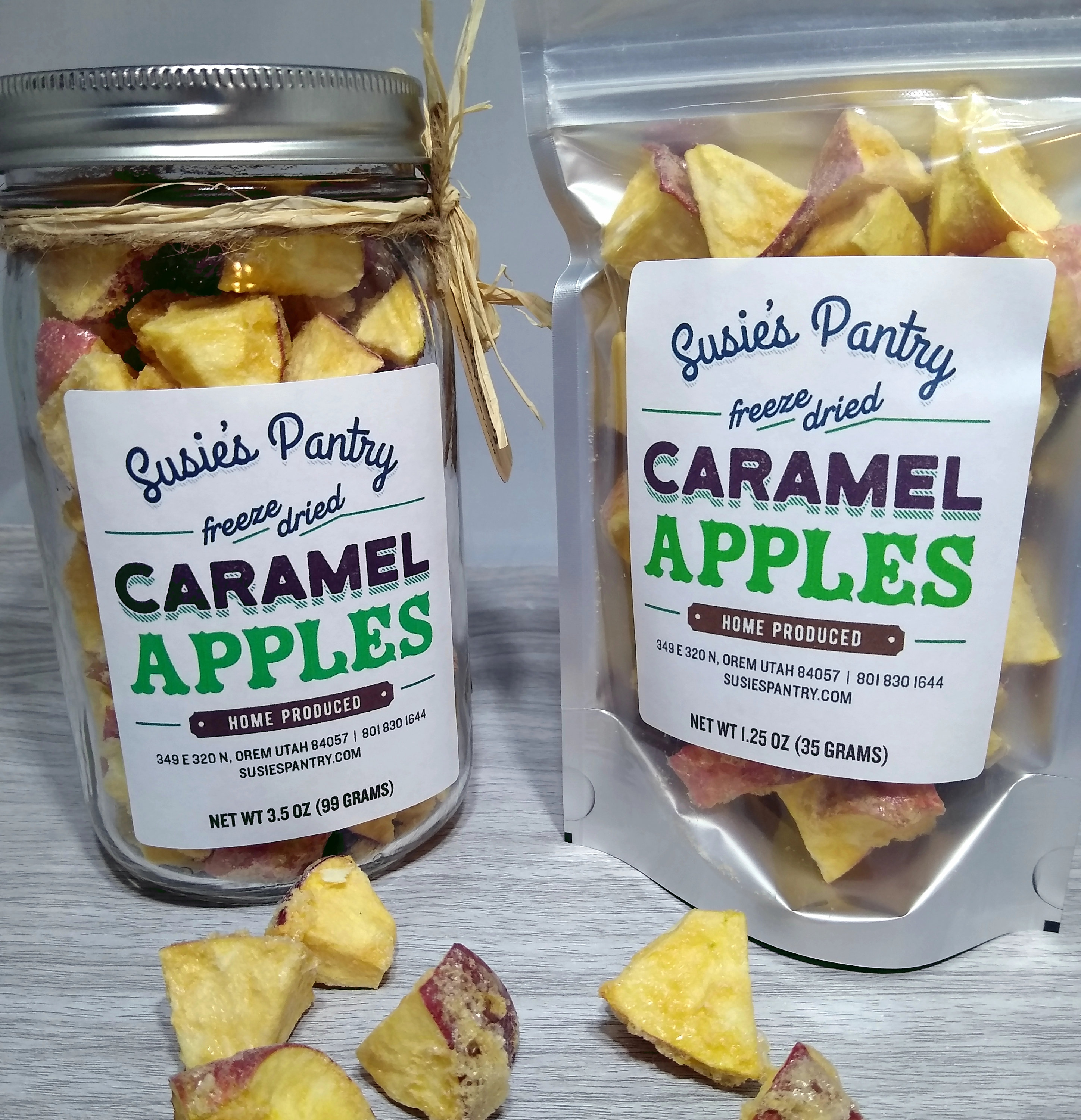 Freeze Dried Caramel Apples Etsy