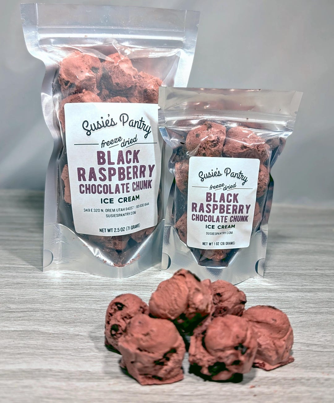 Freeze Dried Black Raspberry Chocolate Chunk Ice Cream (small Sizes) - Etsy