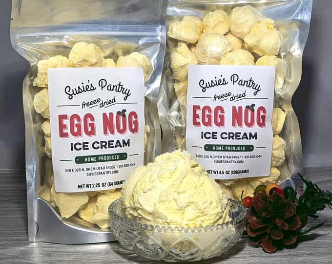 Freeze Dried Eggnog Ice Cream Etsy