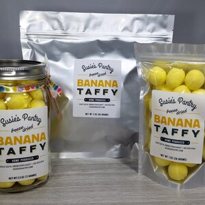 Freeze Dried Banana Taffy!