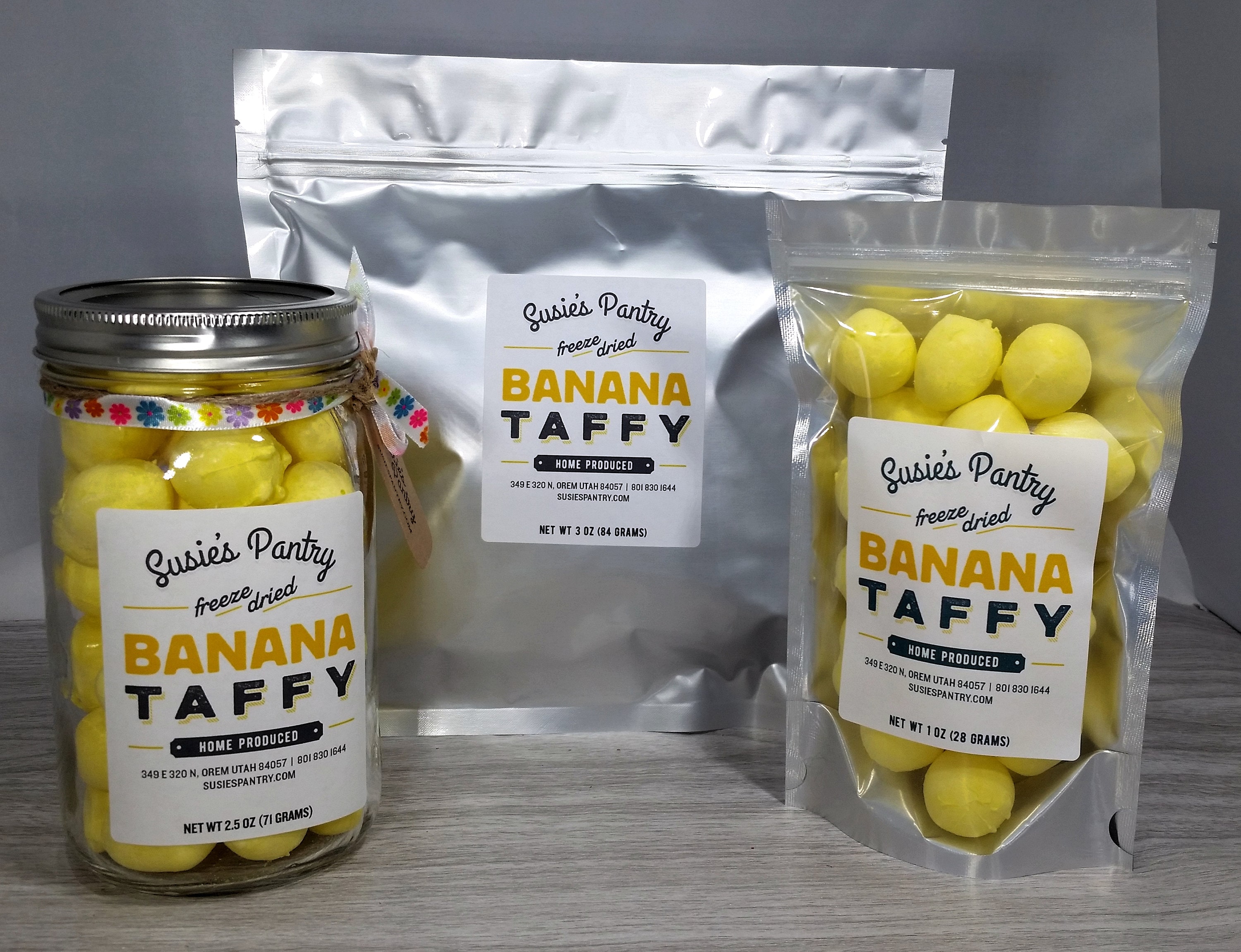 Freeze Dried Banana Taffy!