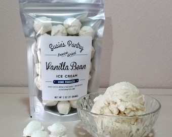 Freeze Dried Vanilla Bean Ice Cream (Small Sizes)