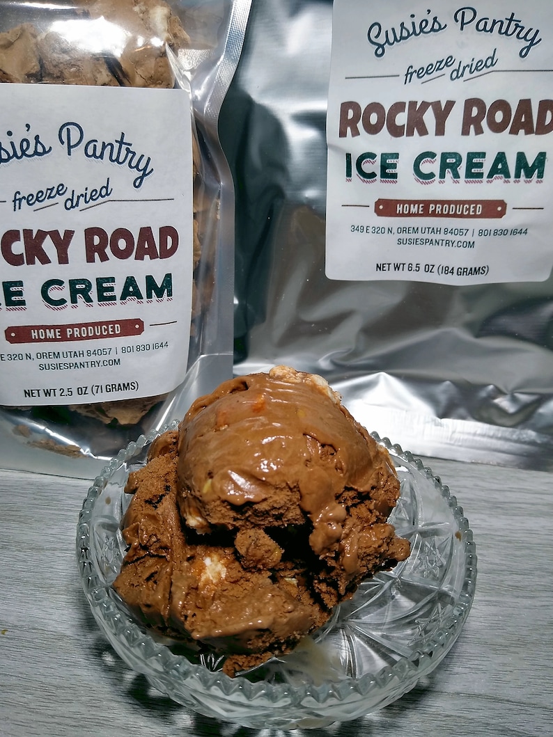 Freeze Dried Rocky Road Ice Cream Etsy