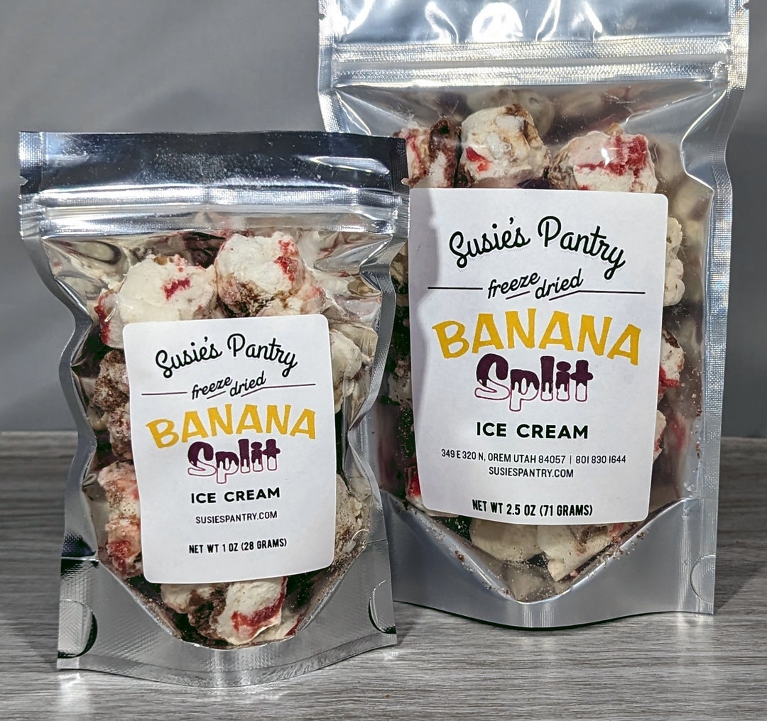 Freeze Dried Banana Split Ice Cream (small Sizes) - Etsy
