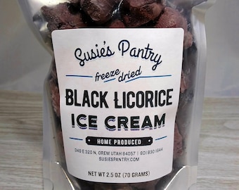 Freeze Dried Black Licorice Ice Cream (Small sizes)
