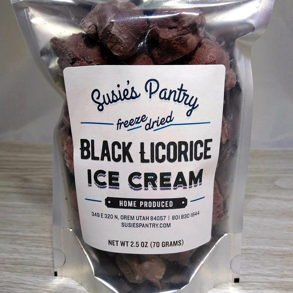 Freeze Dried Black Licorice Ice Cream (Small sizes)