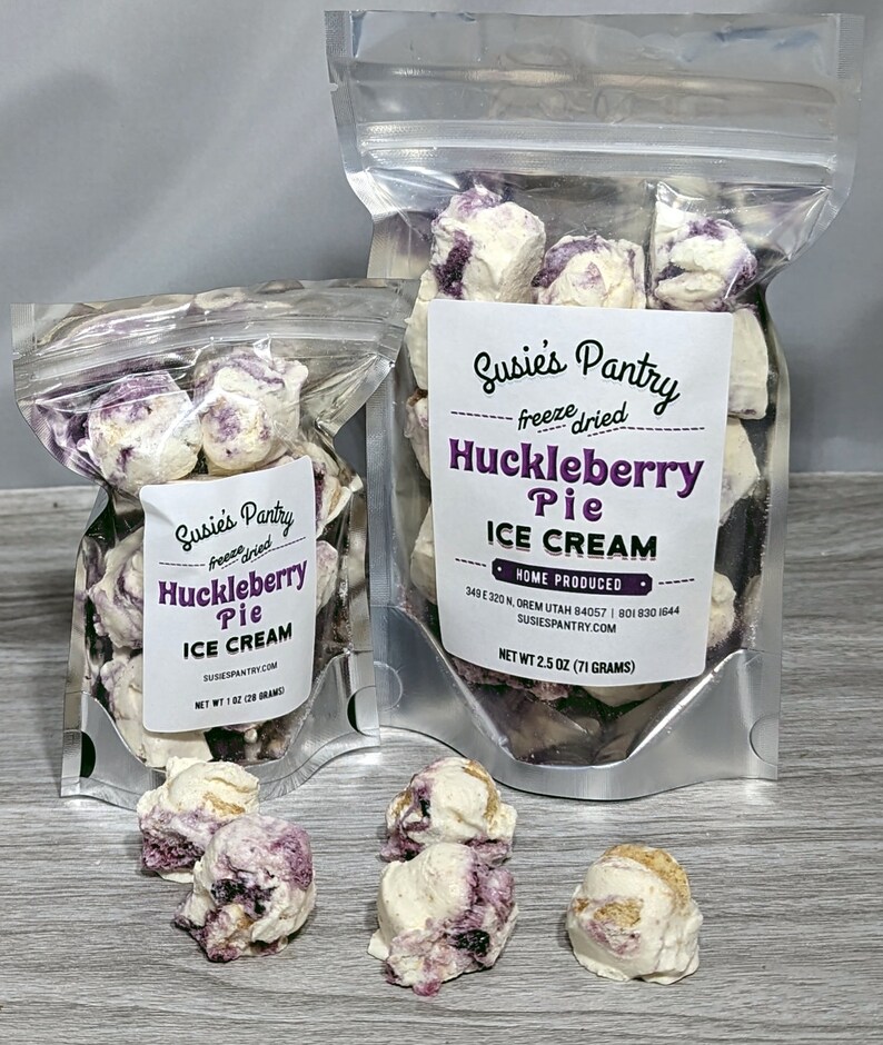Freeze Dried Huckleberry Pie Ice Cream (small sizes) Bild 4