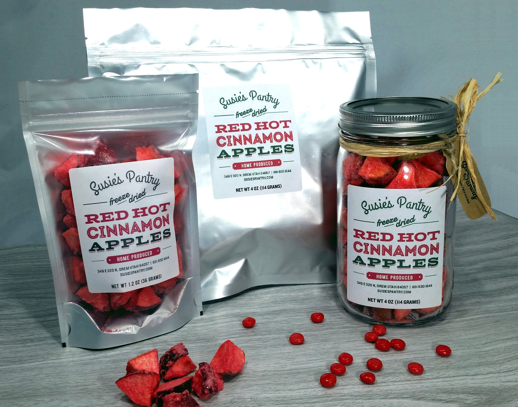 Freeze Dried Red-Hot Cinnamon Apples