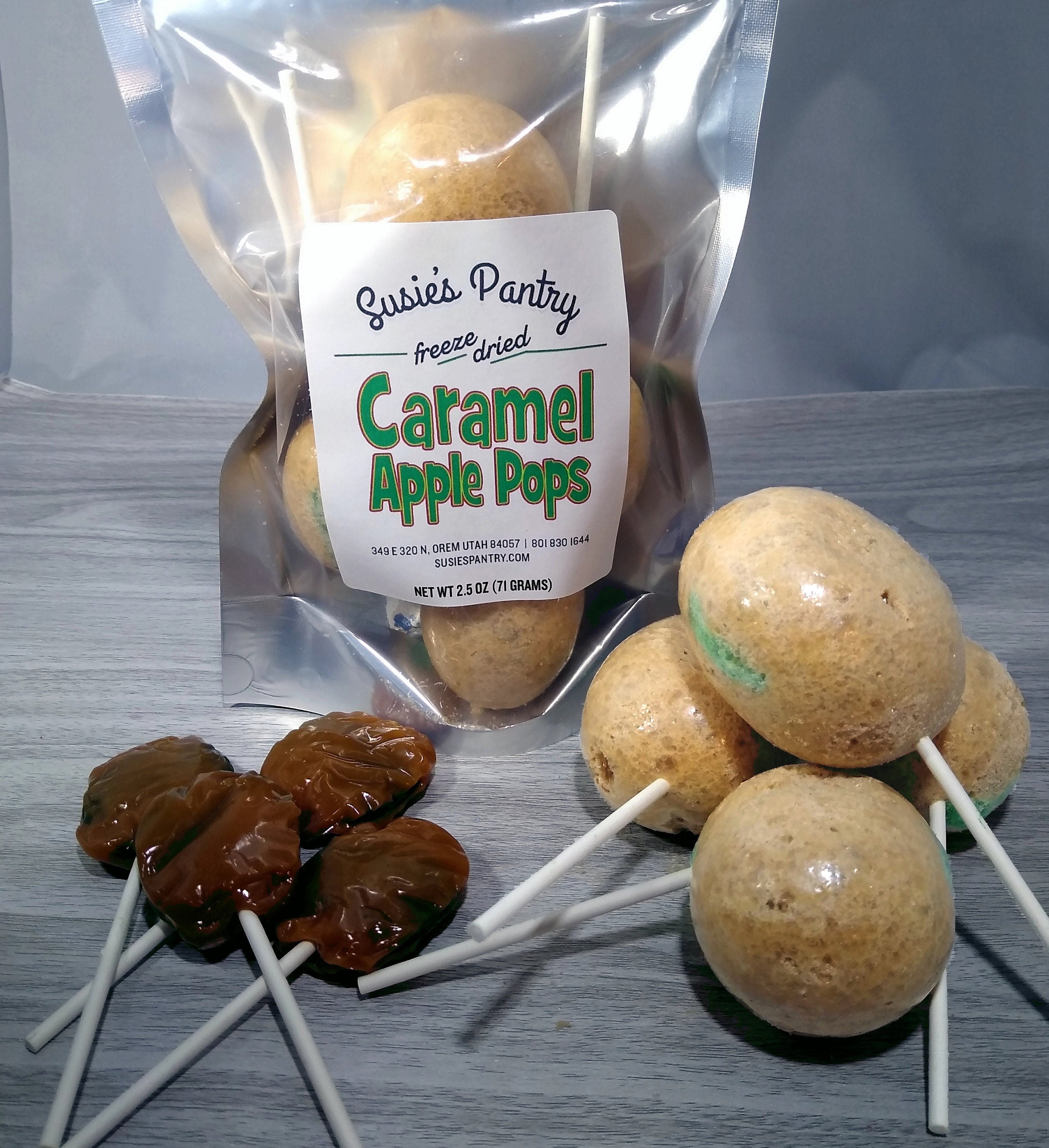 New! Freeze Dried Caramel Apple Pops!