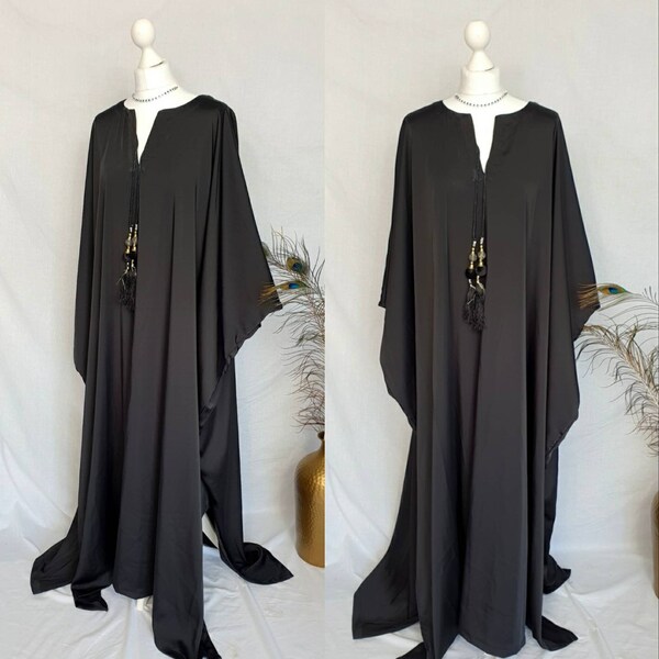 Estabraq Kaftan in Black