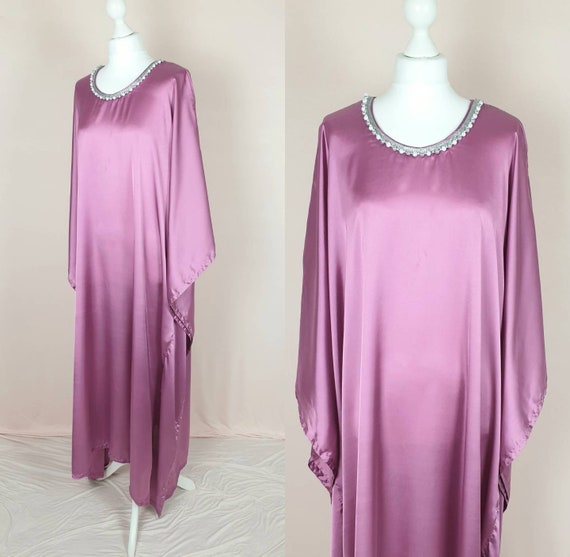 pink caftan dress