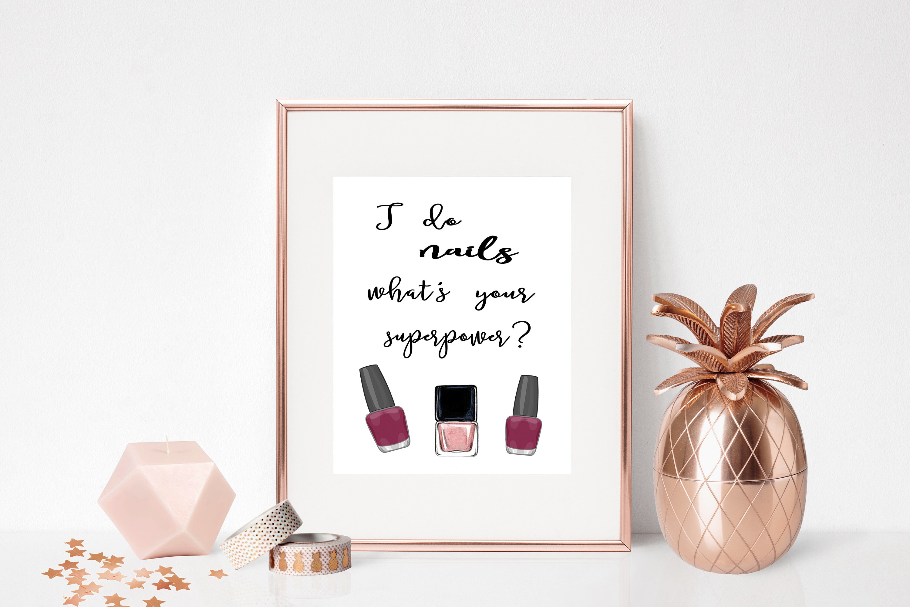 Nail Salon Decor Nail Wall Art Beauty Salon Decor Nail Art Etsy