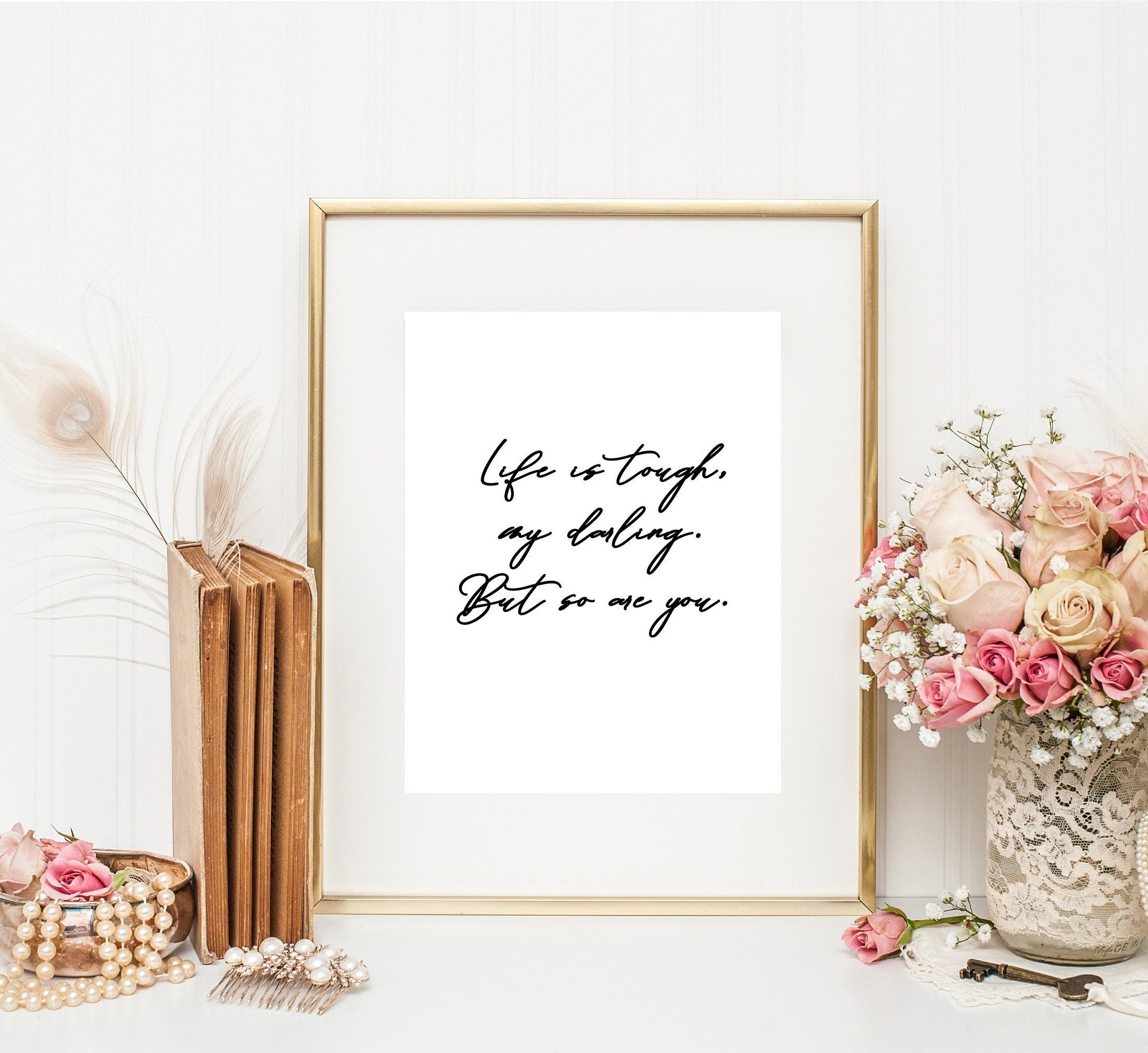 Inspirational Wall Art Office Decor for Women Cubicle Decor | Etsy