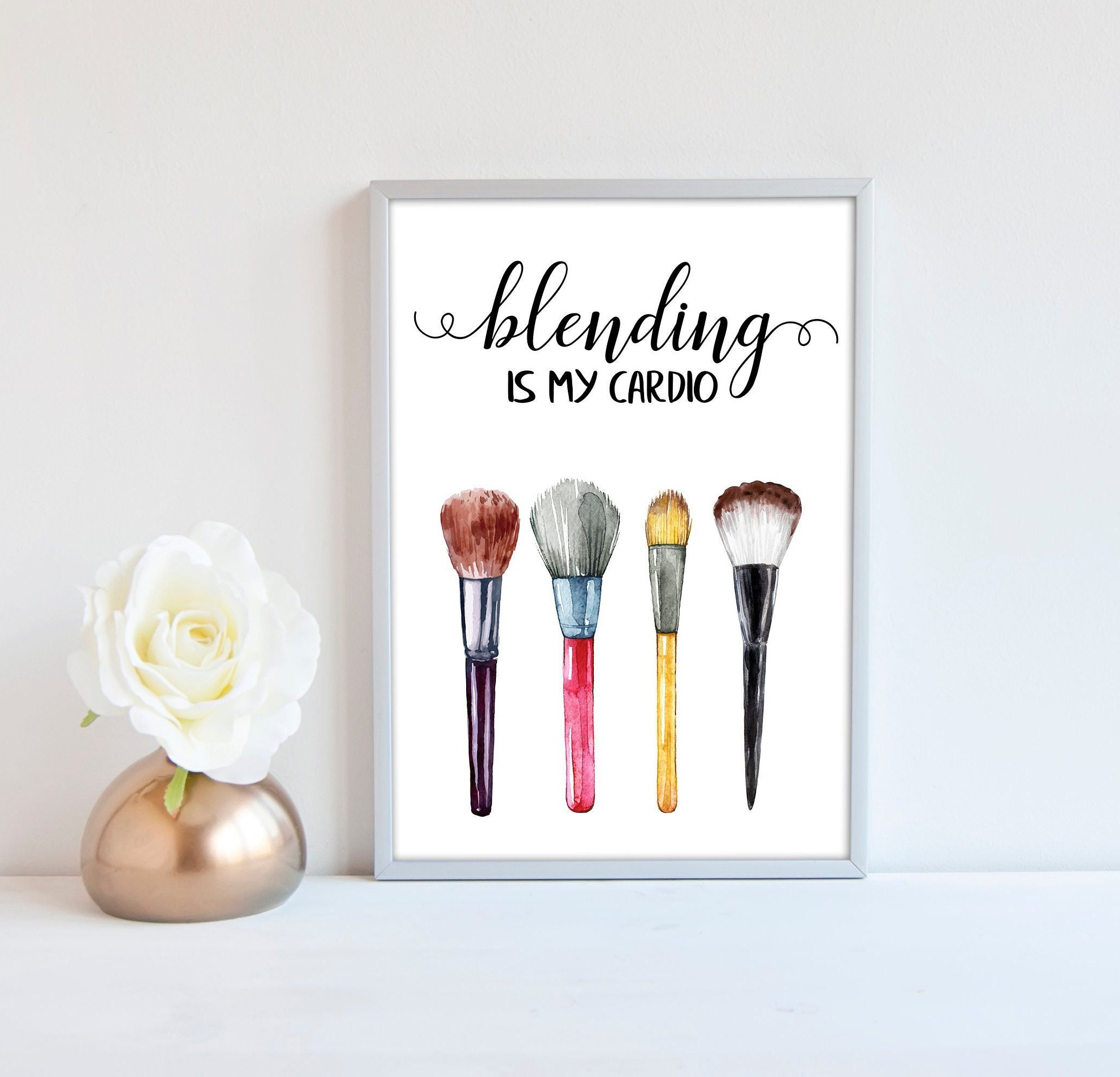 Makeup Wall Art Makeup Poster Makeup Room Decor Salon Decor Etsy