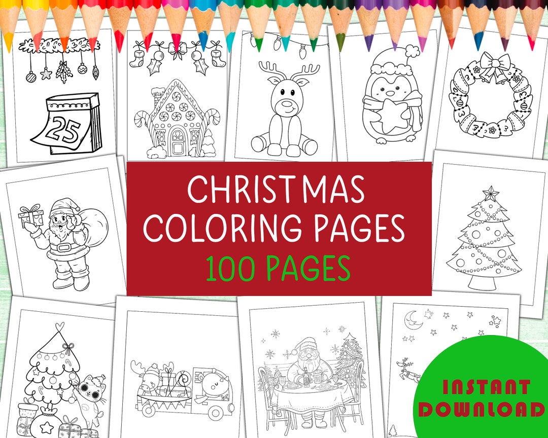 Coloring Pages, Christmas Coloring Pages, Kids Coloring Book, Christmas ...