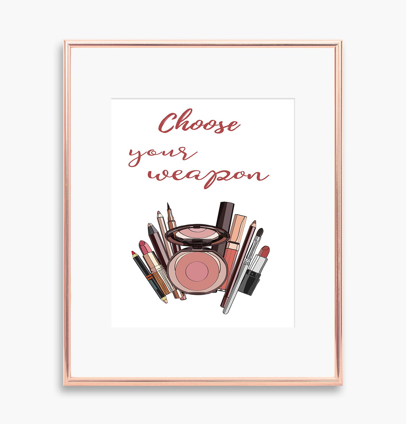 Makeup Print Makeup Wall Art Makeup Poster Salon Decor | Etsy