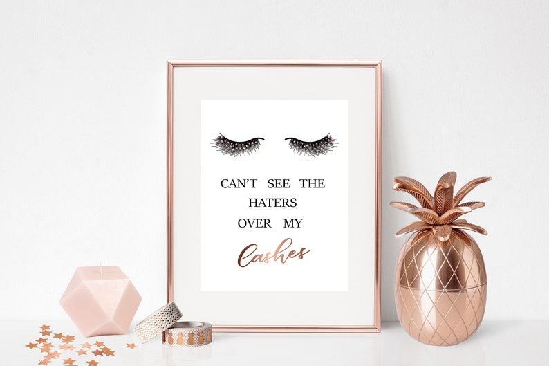 Set of 3 Prints Lashes Print Bundle Lashes Wall Art Lashes Etsy