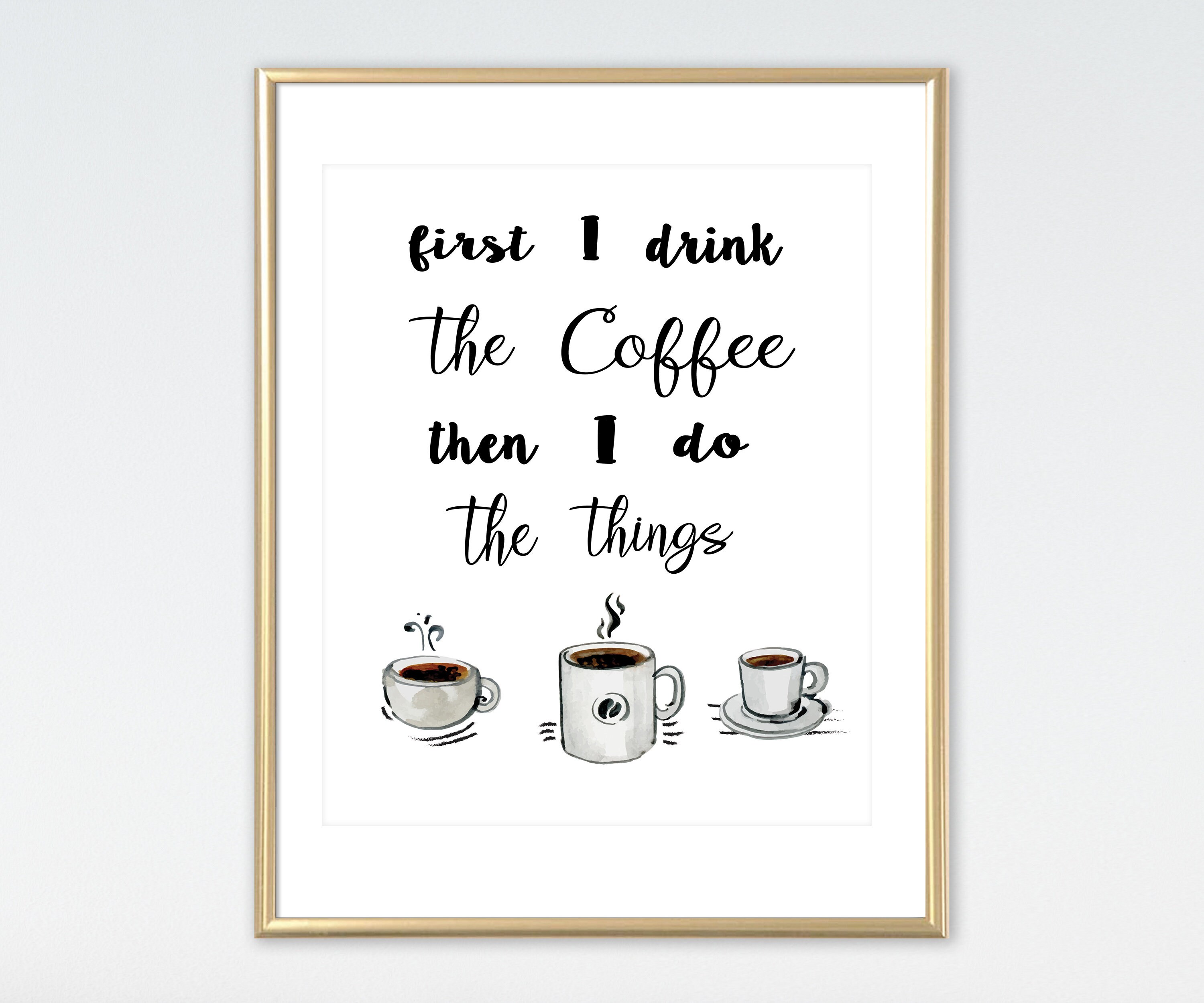 SALE Coffee Quote Office Decor Office Wall Art Kitchen Decor Etsy Canada