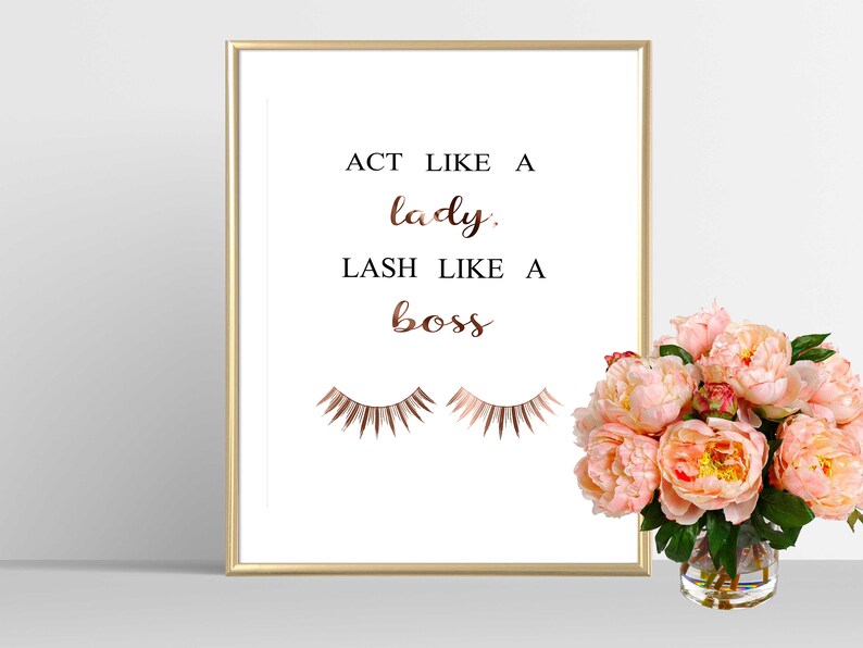 Set of 3 Prints Lashes Print Bundle Lashes Wall Art Lashes Etsy