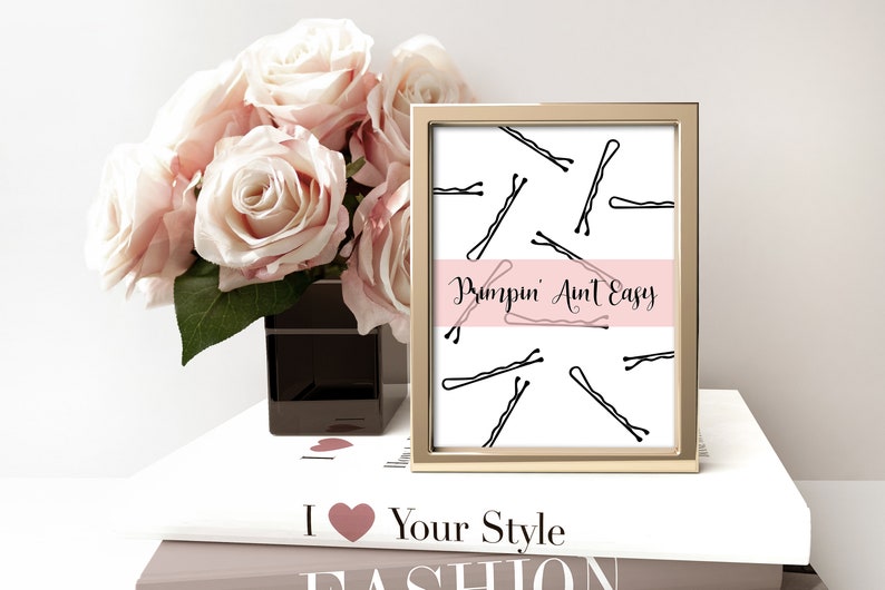 Beauty Room Decor Salon Decor Hair Salon Decor Vanity Decor Bobby Pins
