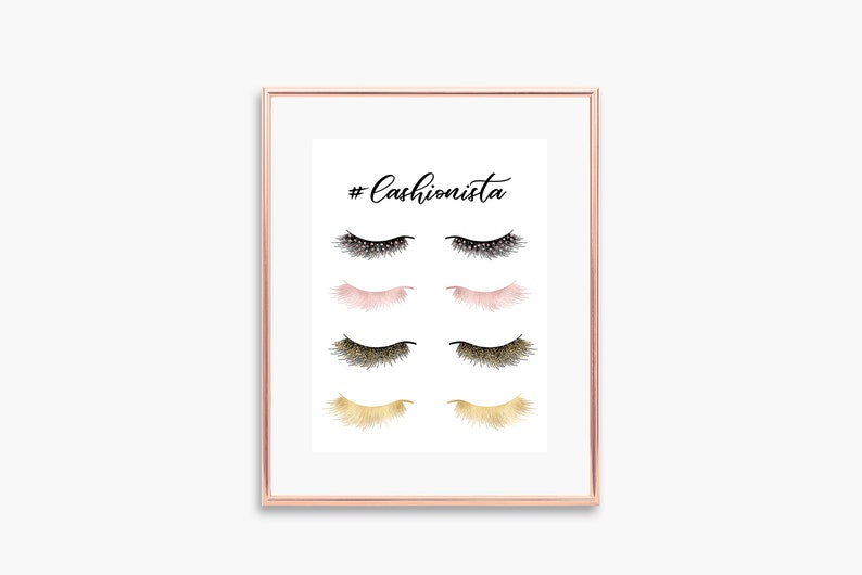 Set of 3 Prints Lashes Print Bundle Lashes Wall Art Lashes Etsy