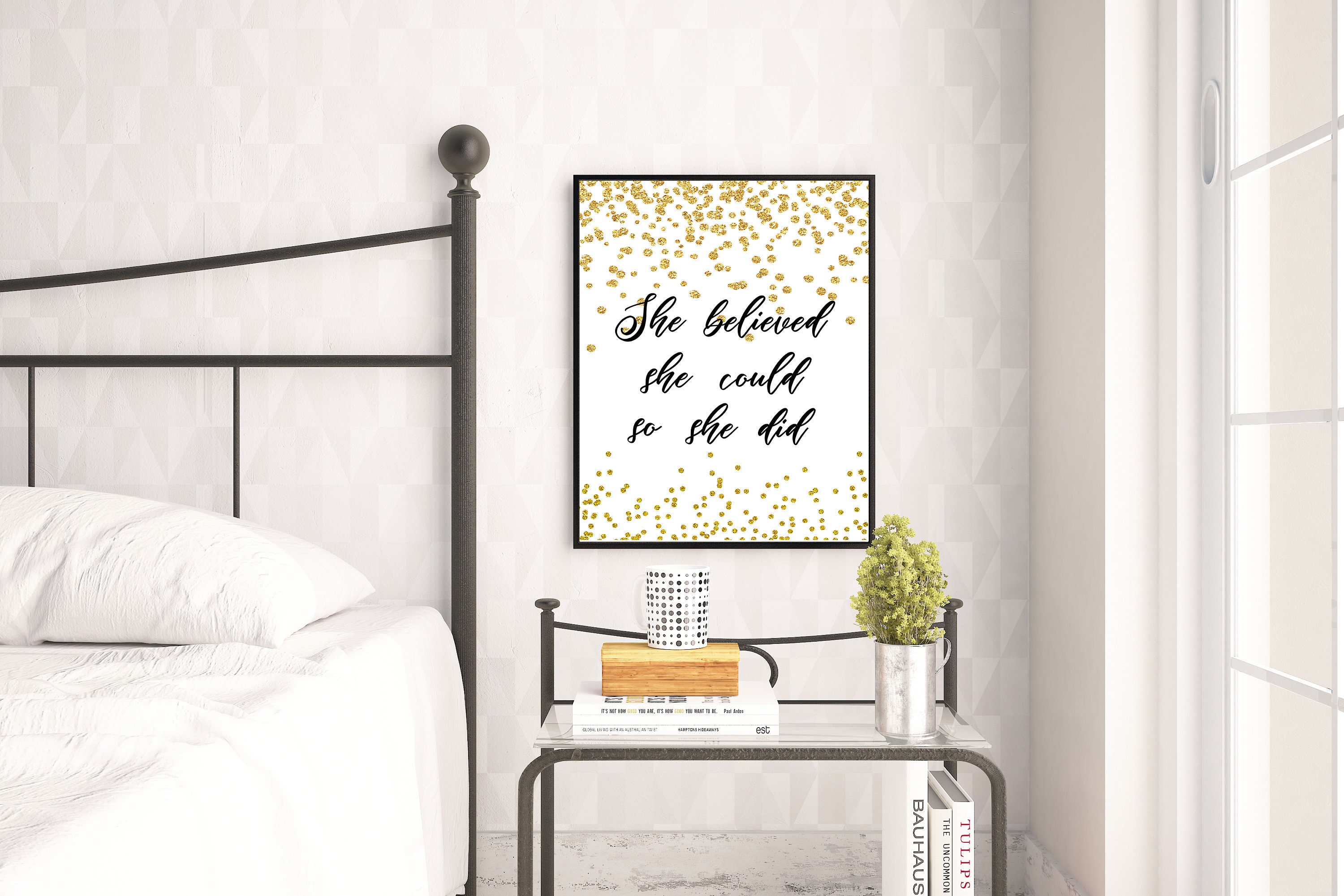 Gift For Her Office Decor For Women Wall Art Inspirational Etsy