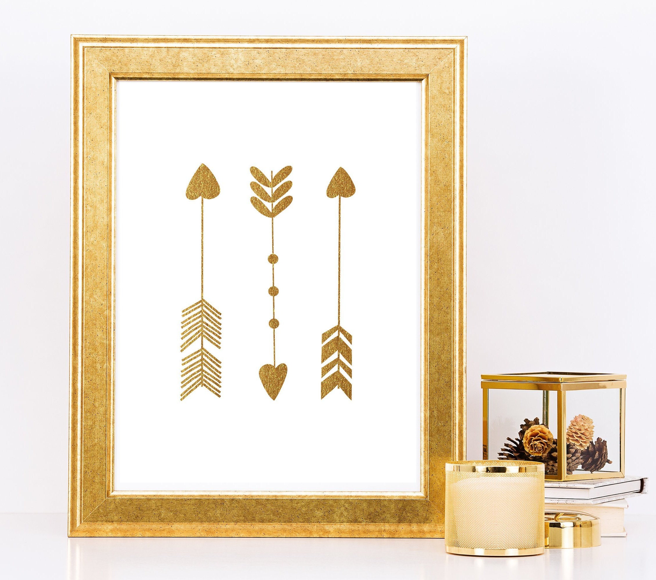 Bedroom Decor Wall Art Gold Room Decor Bohemian Decor Etsy