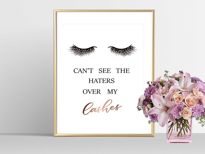 Set of 3 Prints Lashes Print Bundle Lashes Wall Art Lashes Etsy