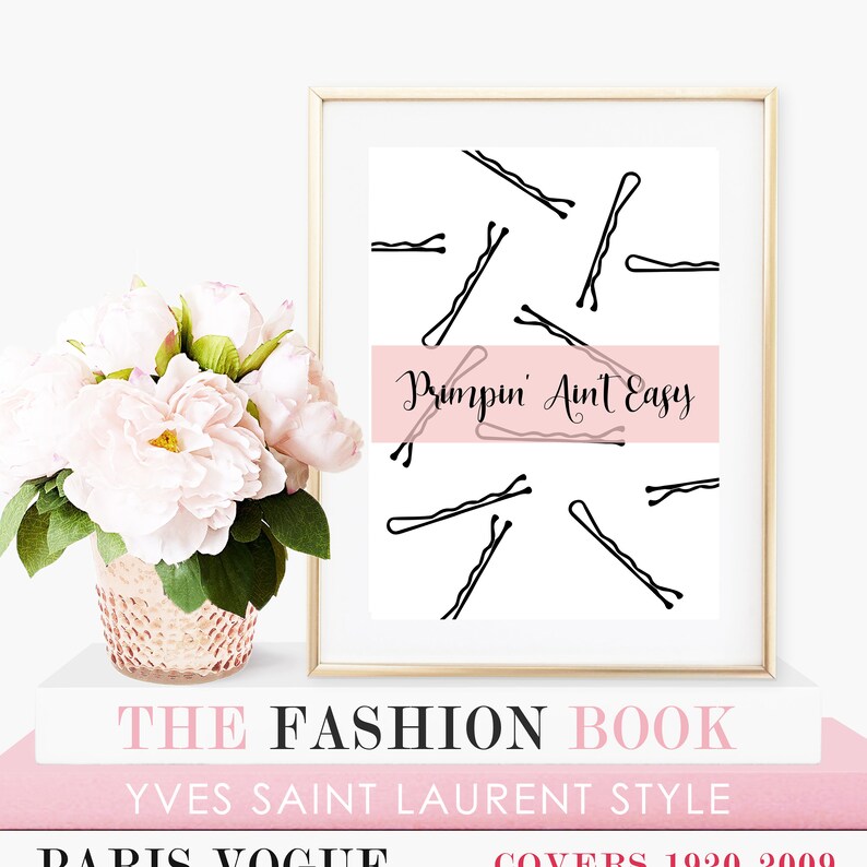 Beauty Room Decor Salon Decor Hair Salon Decor Vanity Decor Bobby Pins