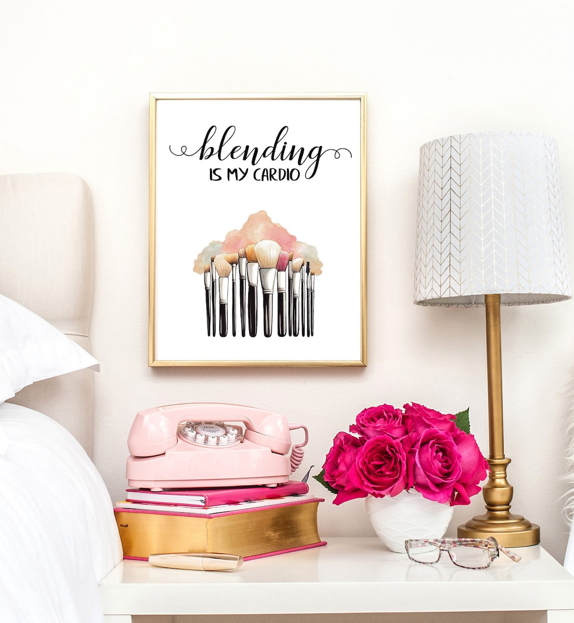 Makeup Print Makeup Wall Art Makeup Room Decor Salon Decor Etsy