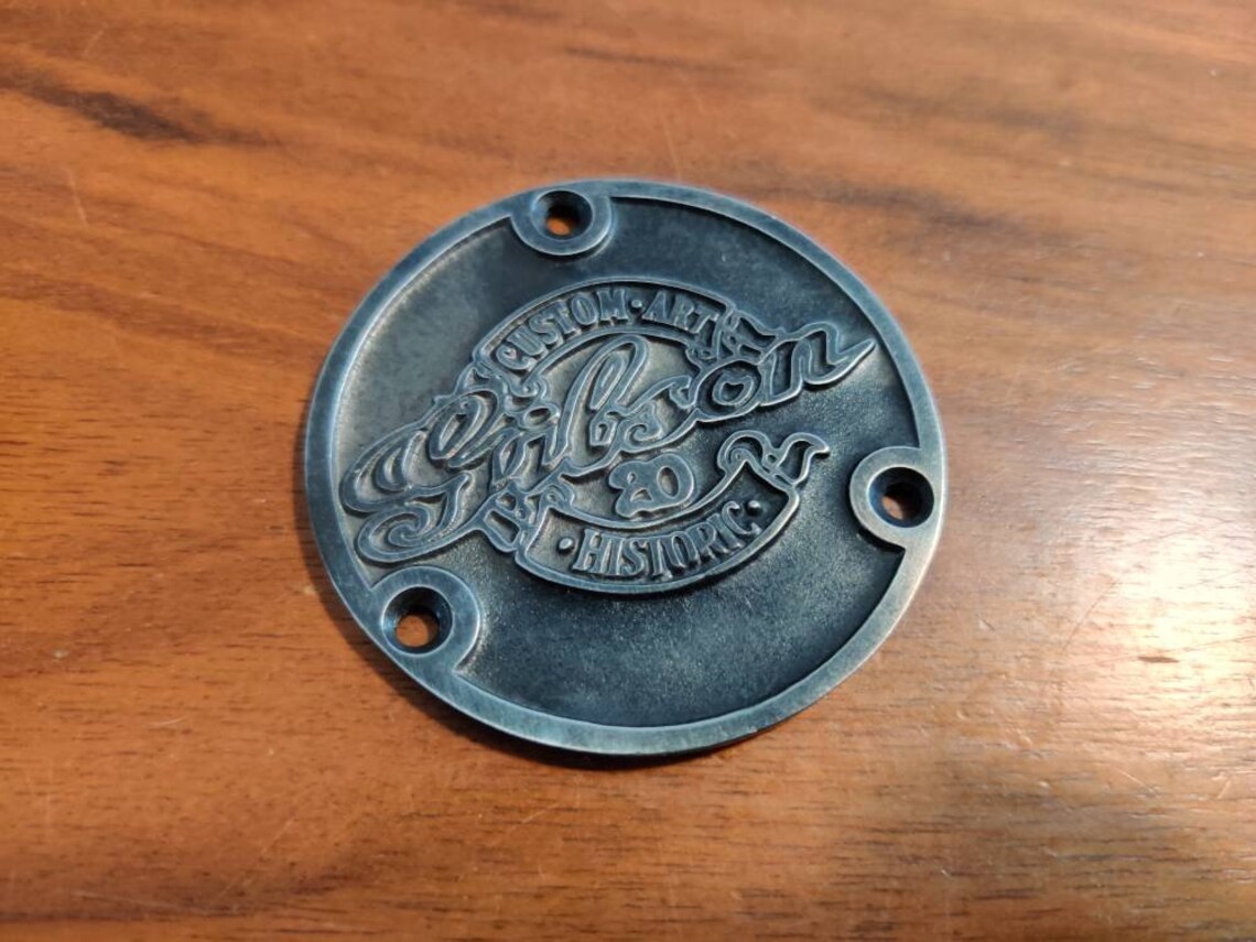 Back plate vintage silver for Gibson Les Paul Custom Custom Etsy