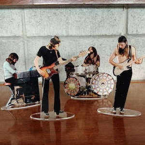 Pink Floyd 1971 figures cristal clear acrylic color. They look incredibly real!