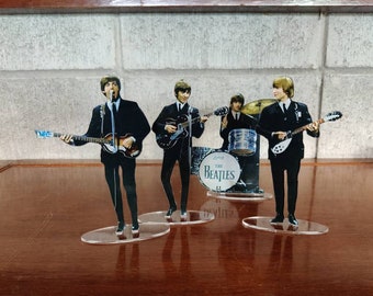 The Beatles figures cristal clear acrylic color 1964. They look incredibly real!