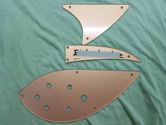 Rickenbacker White Nos Truss Rod Cover Name Plate Raised Reverb