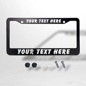 Personalized License Plate Frame | Custom Aluminum Plate Car Accessory