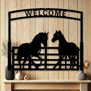Personalized Ranch Gate Metal Sign | Rustic Farmhouse Decor
