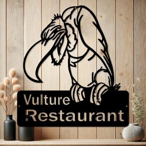 Personalized Vulture Metal Sign | Custom Home Decor