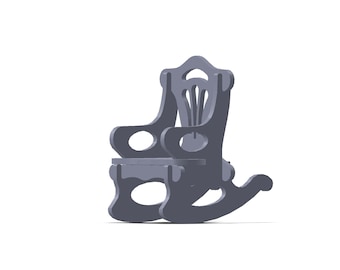 Small Child or Doll Rocking Chair SVG/DXF Plans