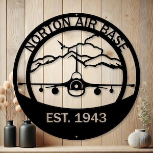 Personalized F16 Fighter Jet Metal Sign | Custom Aviation Decor