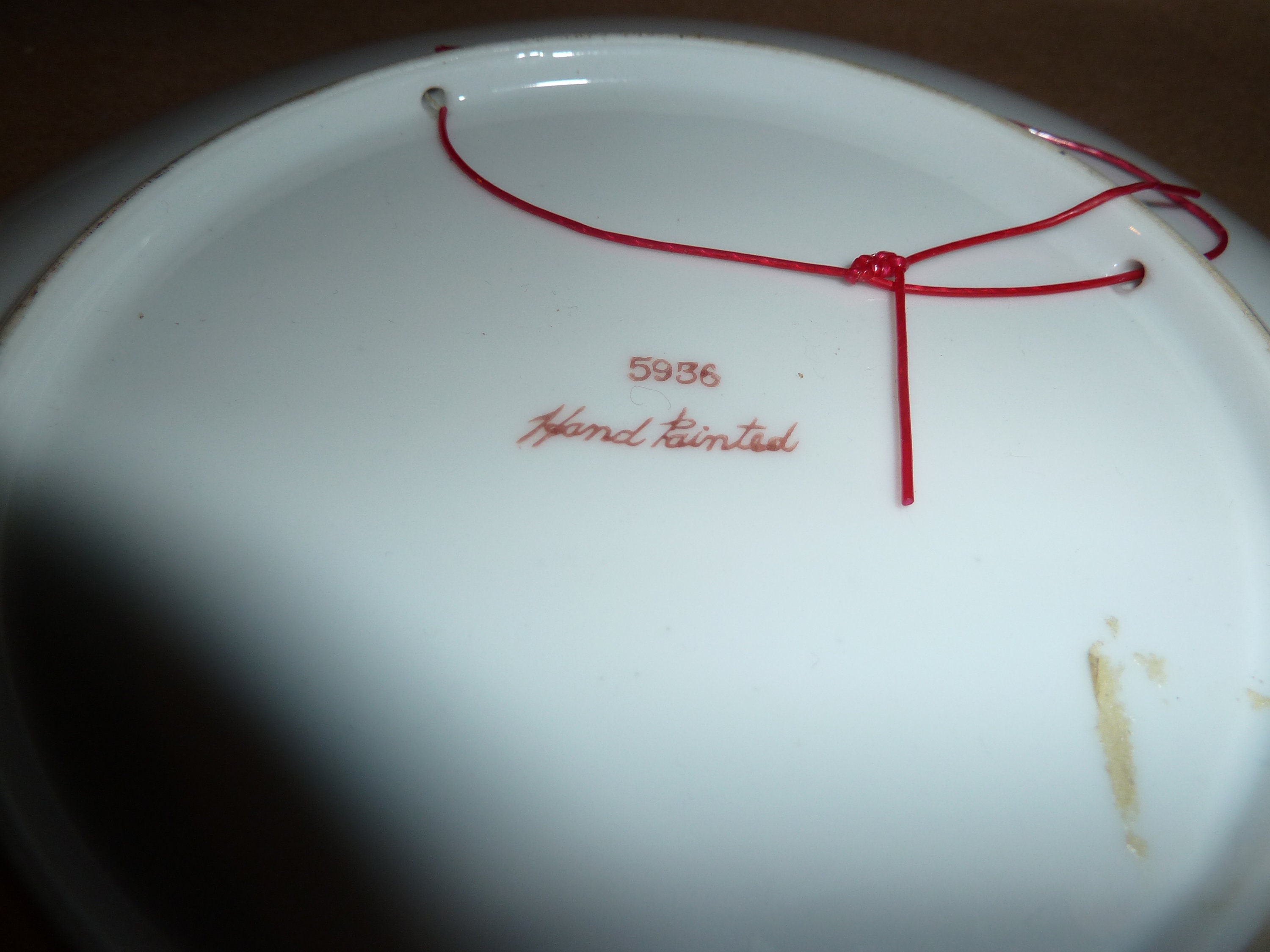 California Decorative Plate 8 Diameter Hand Painted Vintage: Golden ...