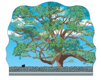 Collectible - Basking Ridge Oak Tree - Cat's Meow Historic Somerset Hills Village