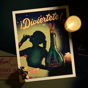 Better Call Saul / Breaking Bad Inspired - Zafiro Añejo Stampa poster in stile vintage