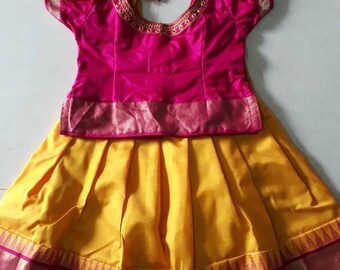 pattu dress for baby girl