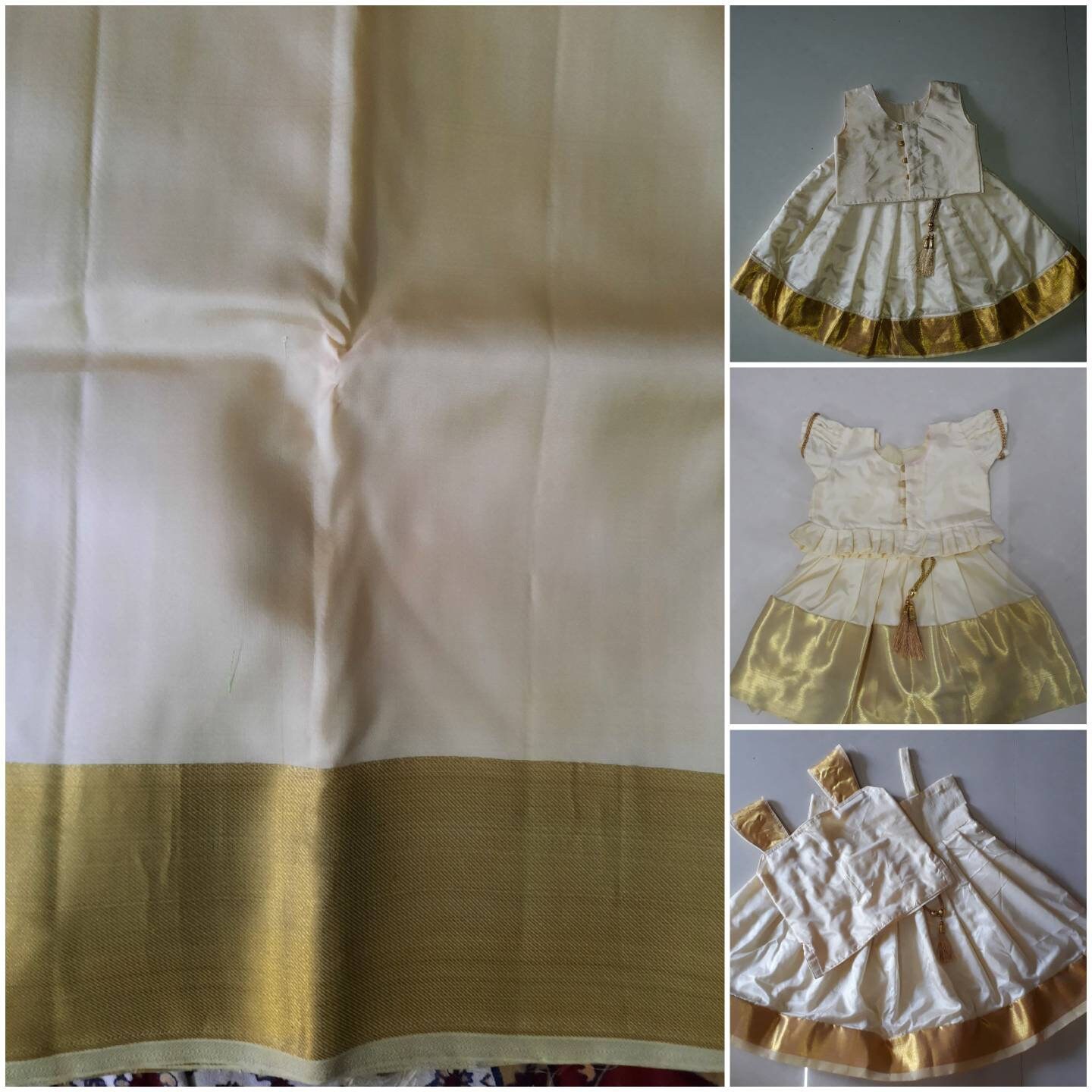 Indian Traditional Silk Frock for New Born Baby Girl Festival Wear