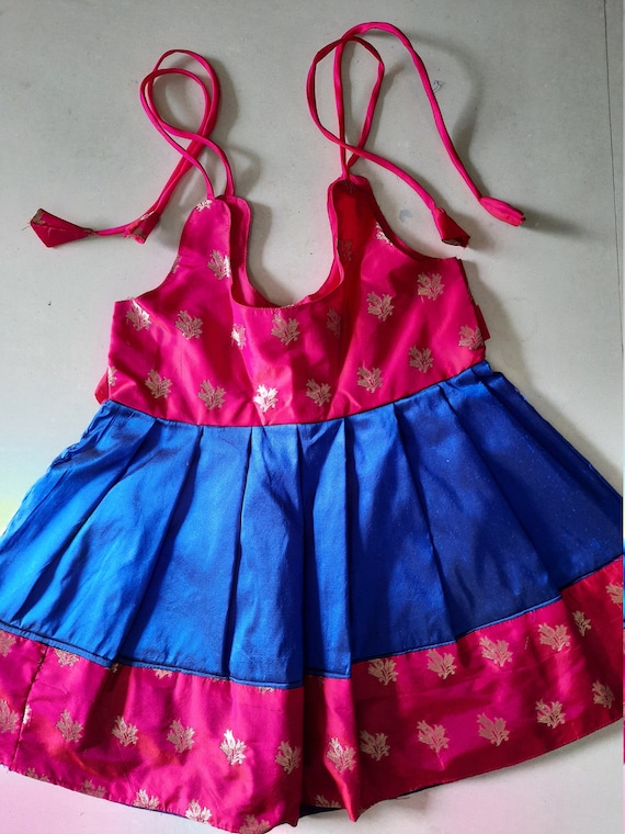 Silk Top  Skirt Set 4 Years Baby Girl  Orange  Arrangehere