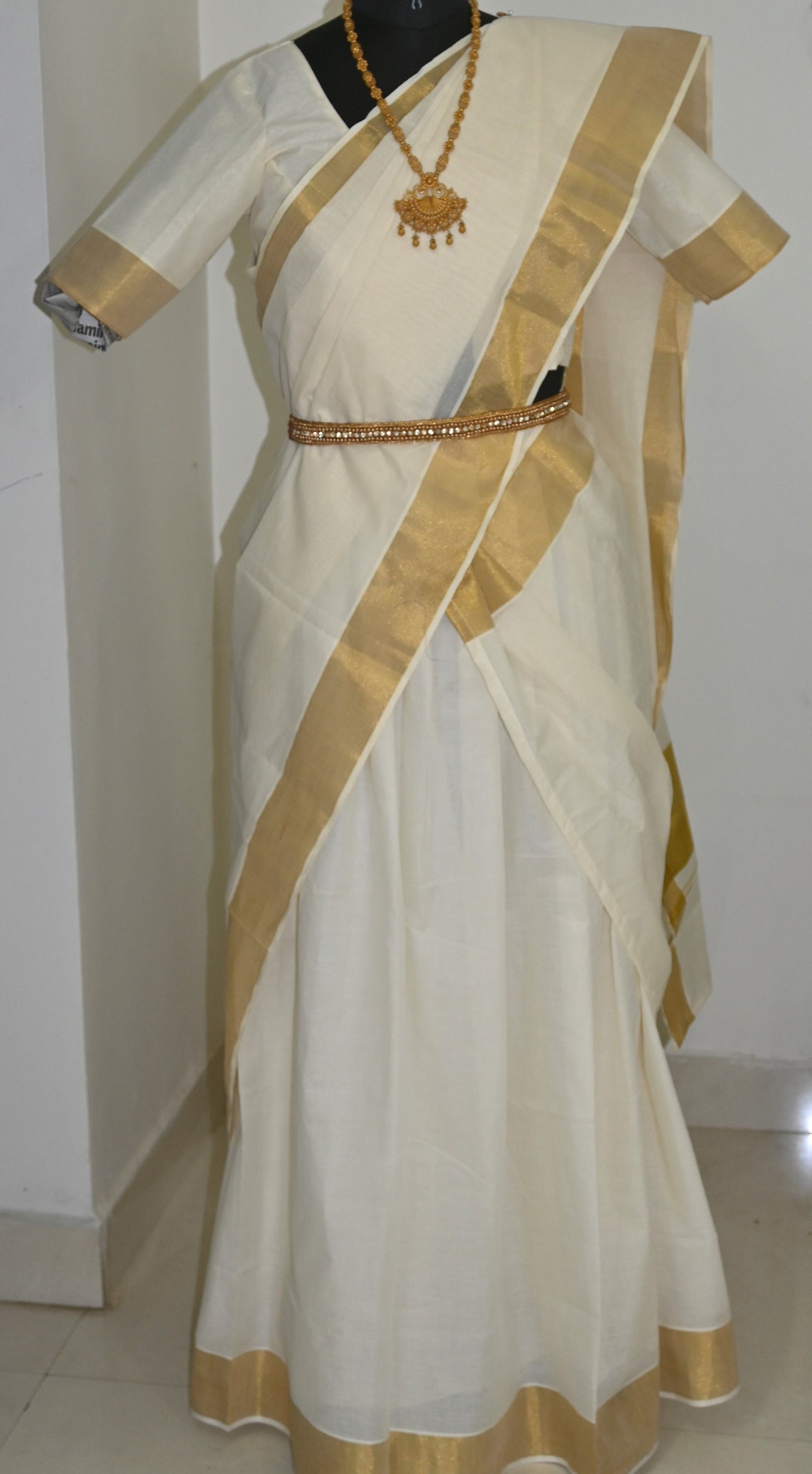 gebroken wit katoen twill lichte stretch - Madeline de stoffenmadam