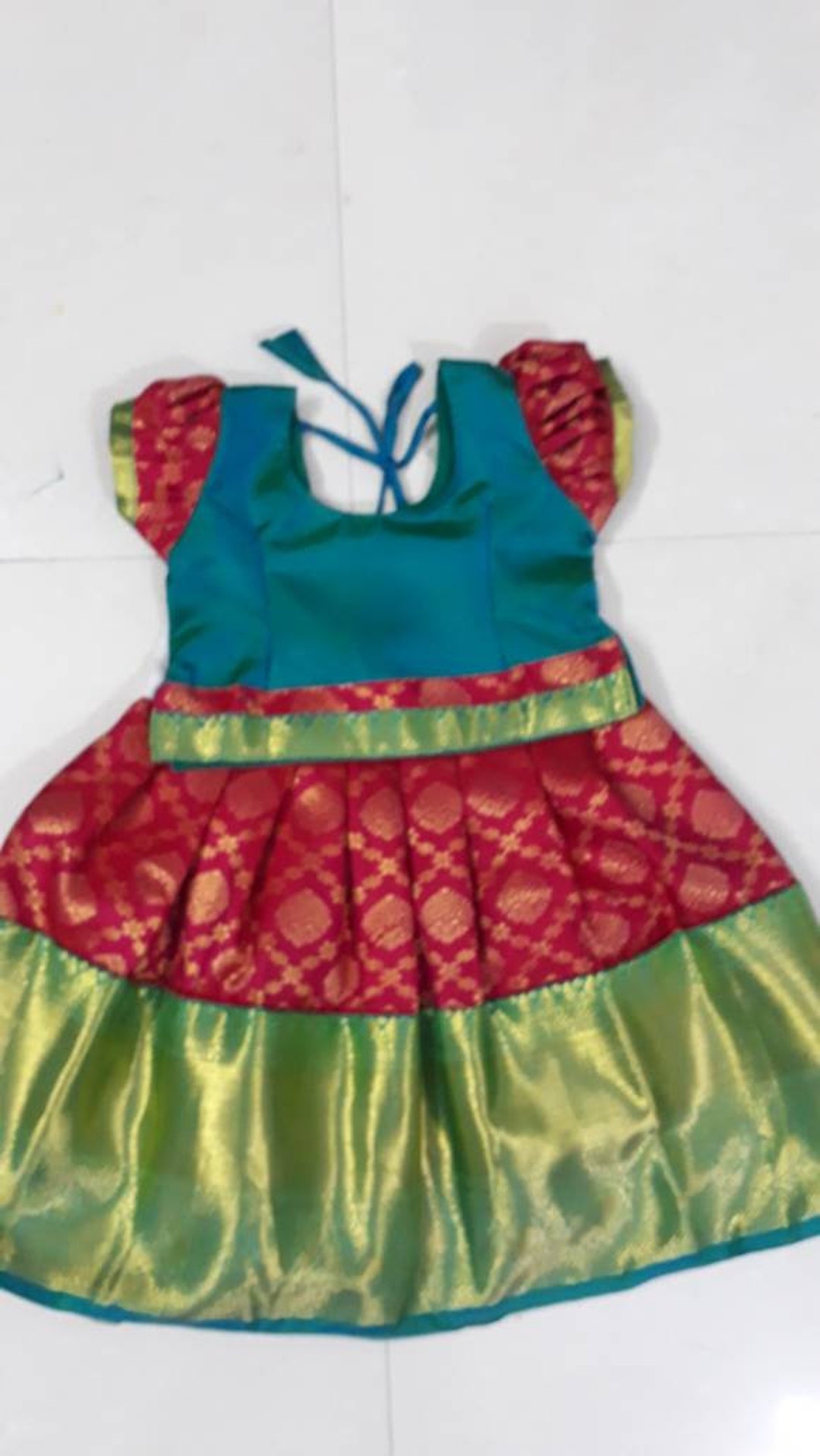 Pattu Pavadai for Girl Baby India Kanchipuram Silk Lehanga and Choli Girls Skirt and Top Festival Wear Patti Langa Infant Dress Etsy Australia